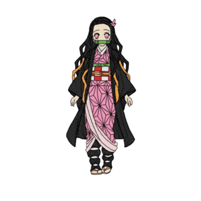 Nezuko custom - Demon Slayer - Broderie
