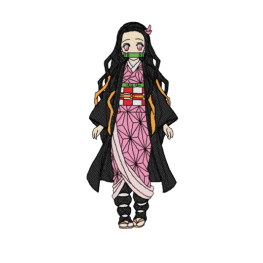 Nezuko custom - Demon Slayer - Broderie
