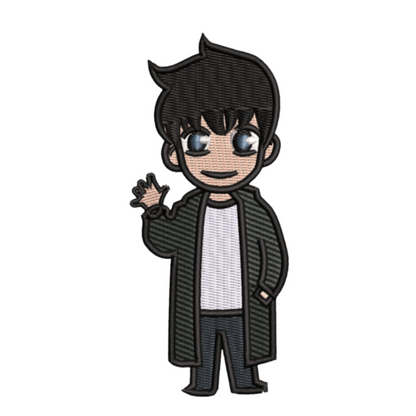 Jinwoo Chibi - Solo Leveling - Broderie