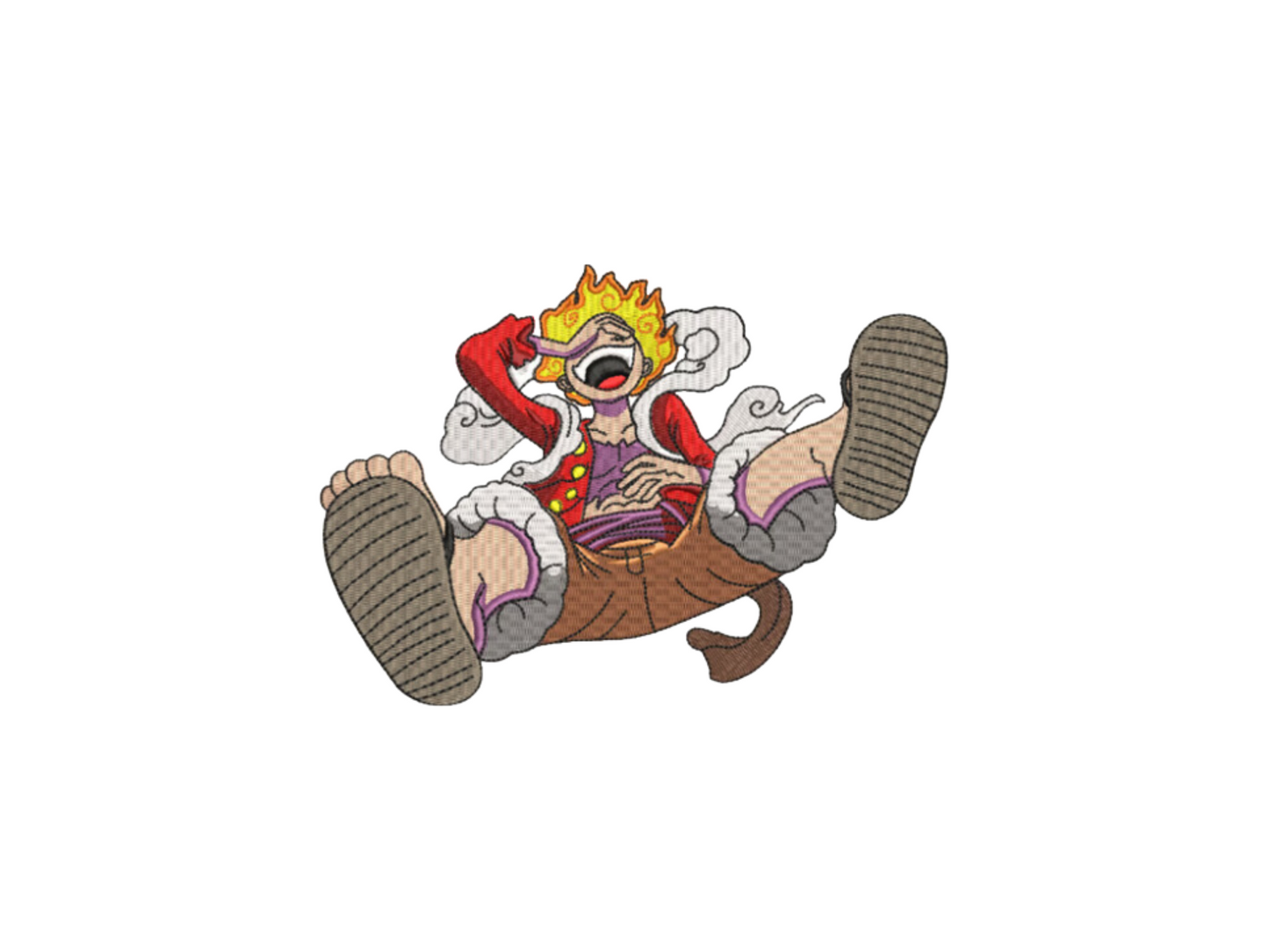 Luffy Custom - One Piece - Broderie