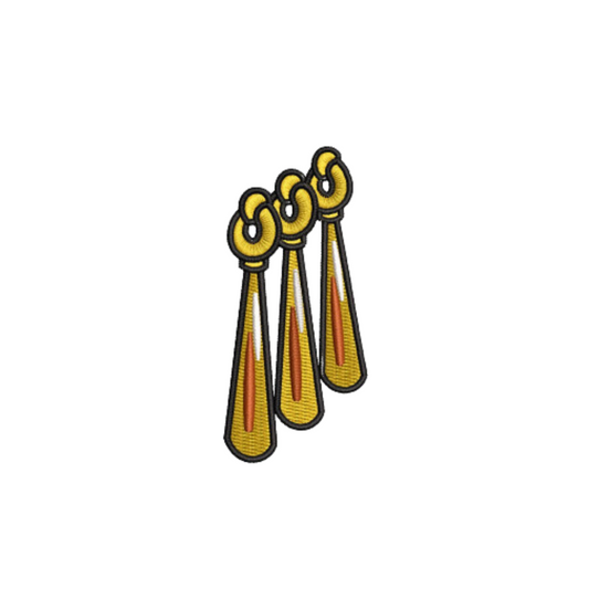 Boucles d'oreilles Zoro Custom - One Piece - Petite Broderie
