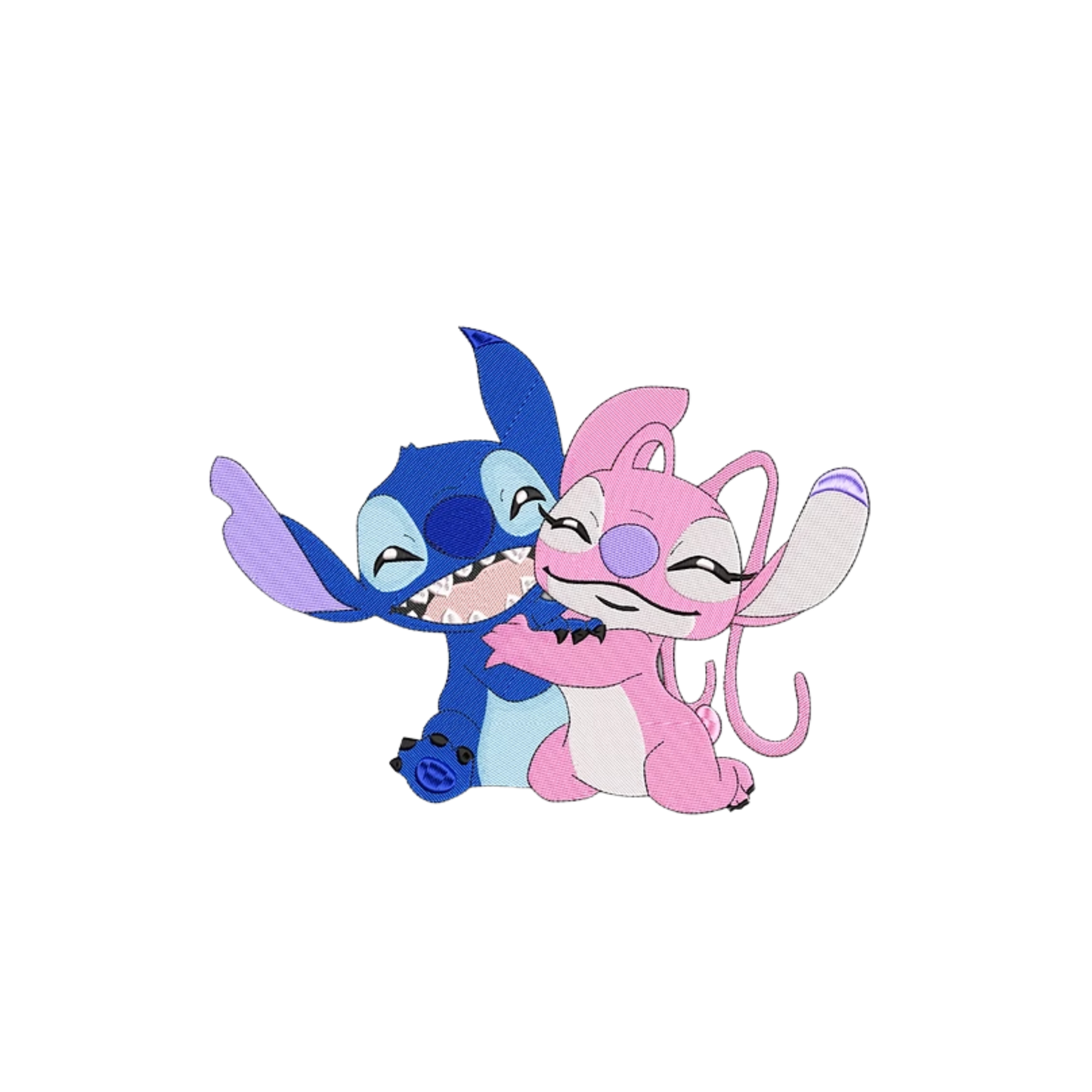 Stitch et Angel custom - Lilo et Stitch - Broderie
