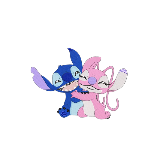 Stitch et Angel custom - Lilo et Stitch - Broderie