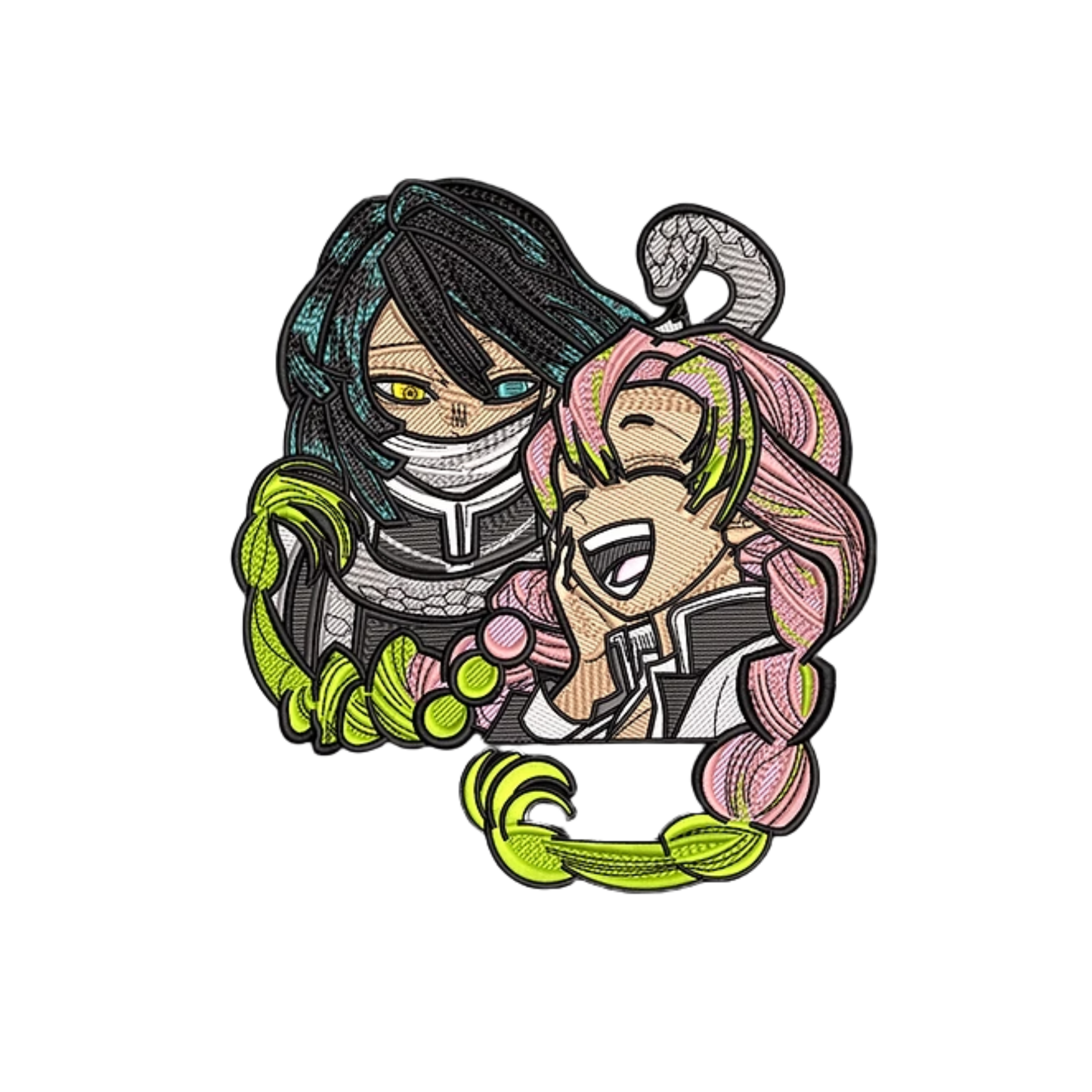 Obanai & Mitsuri Kanroji Custom - Demon Slayer - Broderie