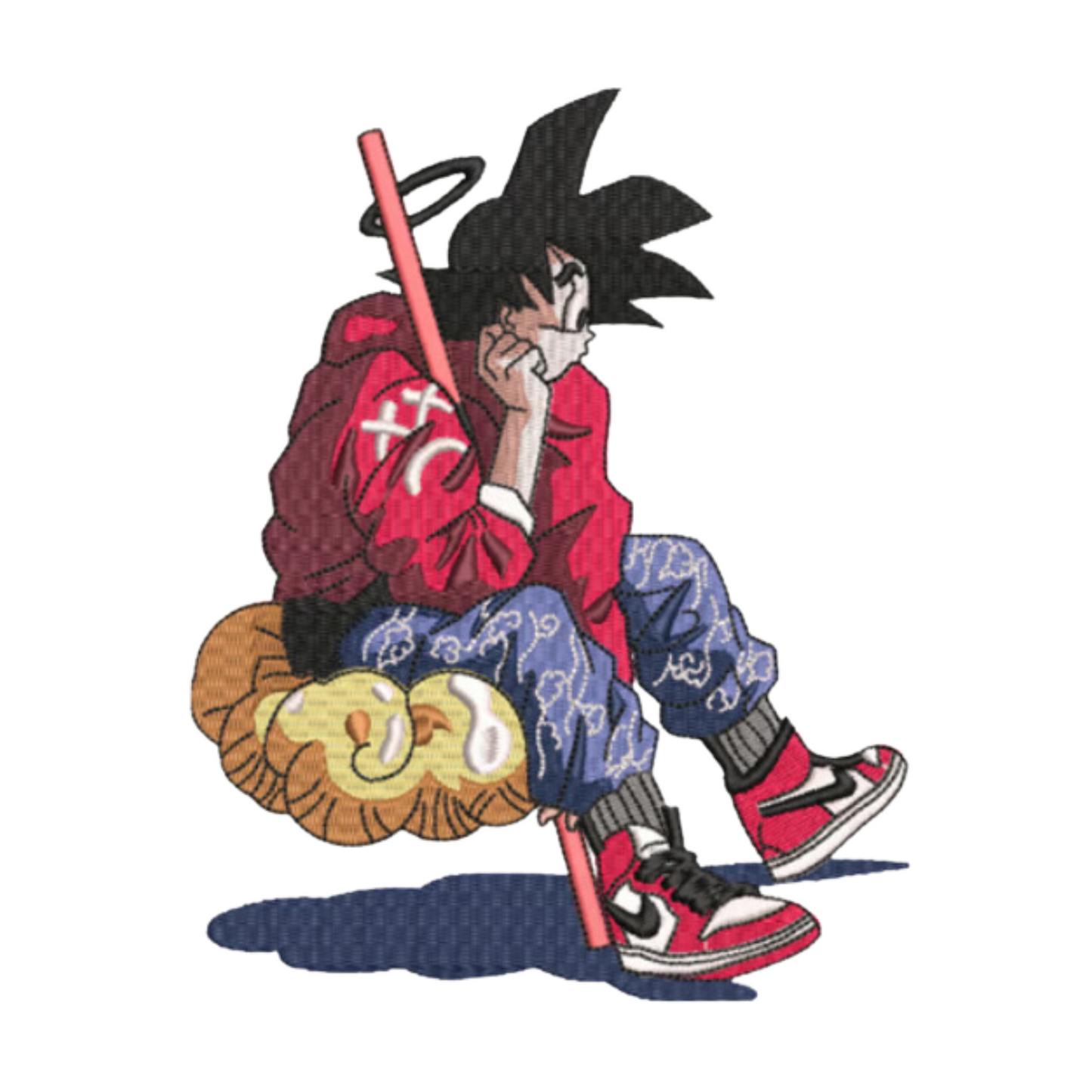 Goku Saiyan Custom - Dragon Ball - Broderie