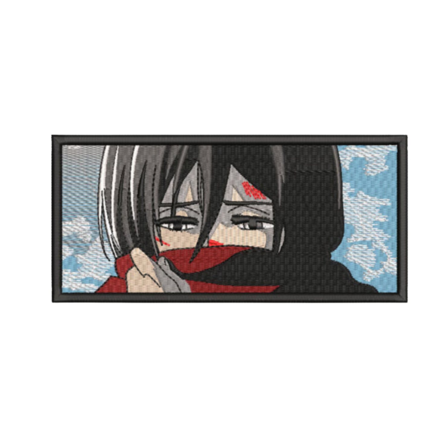 Mikasa Custom - Attaque des titans - Broderie