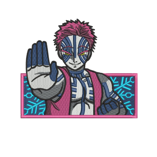 Akaza custom - Demon Slayer - Broderie