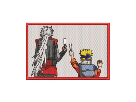 Jiraya et Naruto Custom - Naruto - Broderie