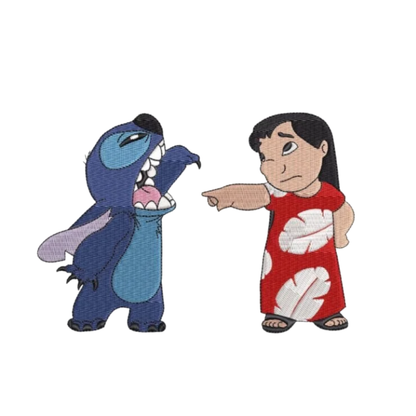 Lilo et Stitch custom - Lilo et Stitch - Broderie