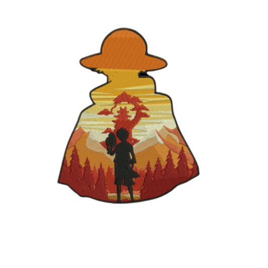 Luffy custom - One piece - Broderie