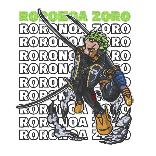 Roronoa Zoro Custom - One Piece - Double Broderie