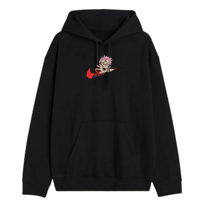 Sukuna Custom - Hoodie S noir - Jujutsu Kaisen - Broderie