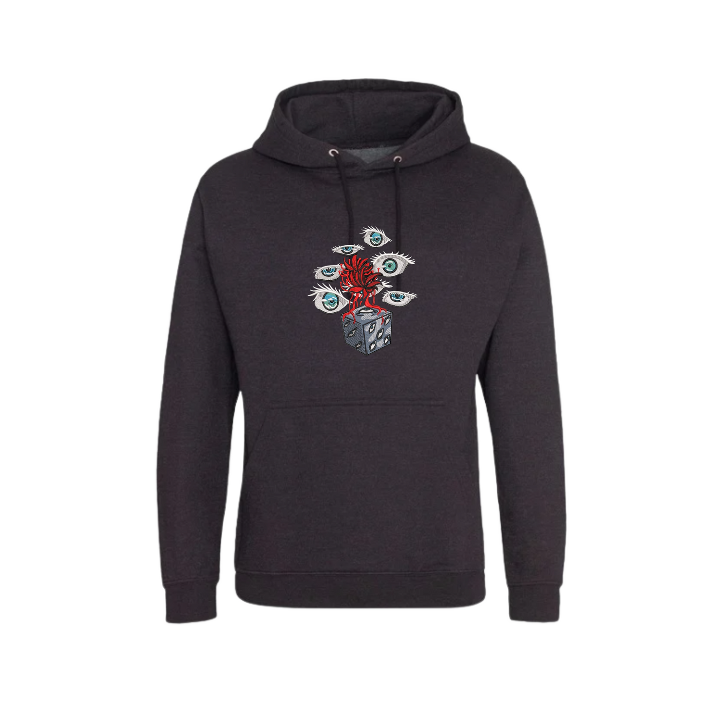 Gojo Eyes - Hoodie XL anthracite - Jujutsu Kaisen - Broderie
