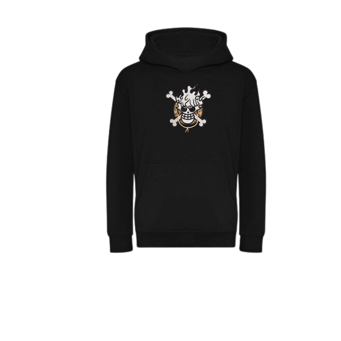 Luffy Custom - Sweat à capuche - S - Gris anthracite