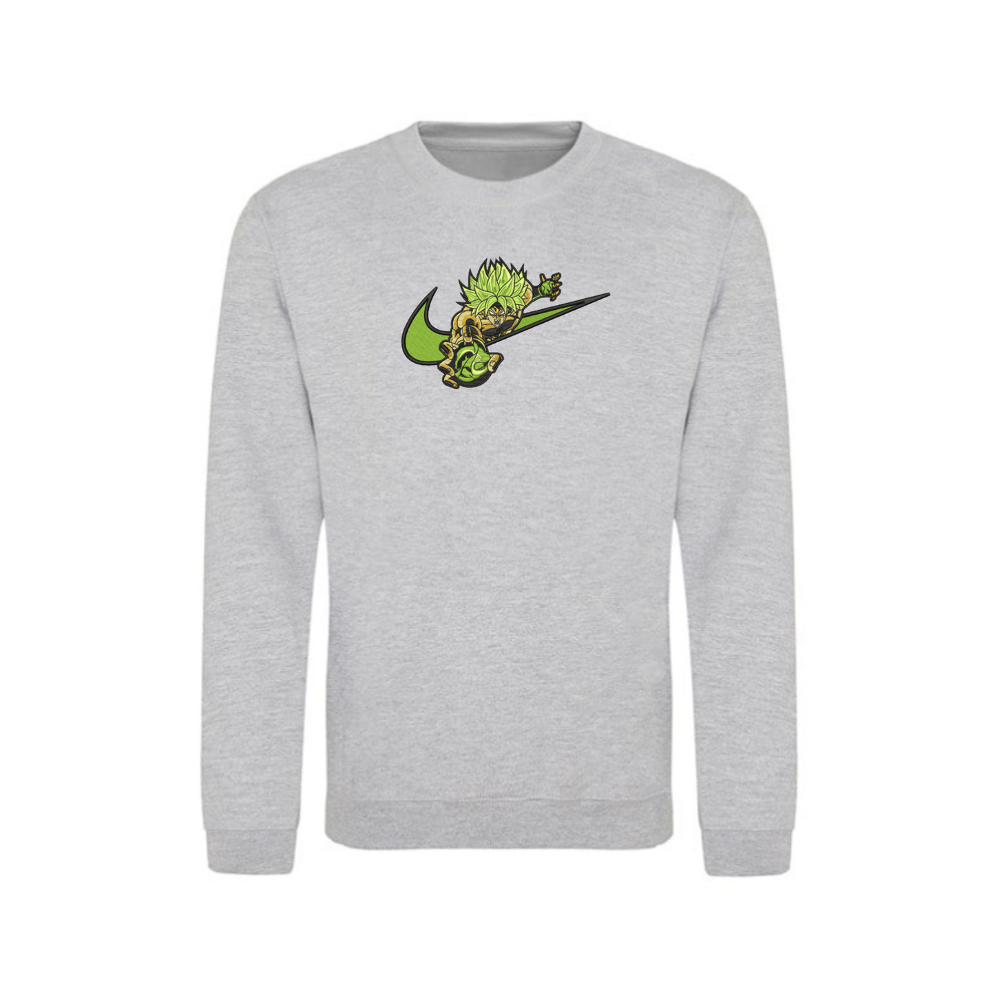 Broly Custom - Sweat - L - Gris chiné