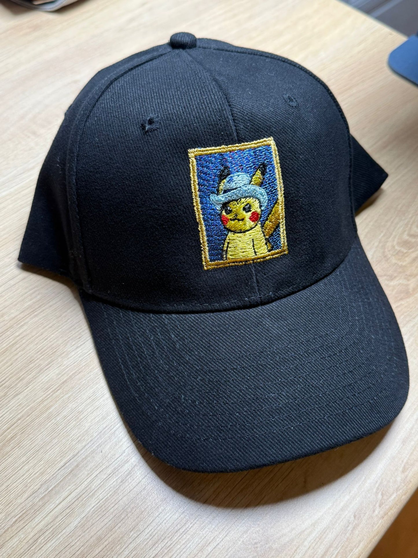 Pikachu Van Gogh Custom - Casquette - Pokemon - Broderie