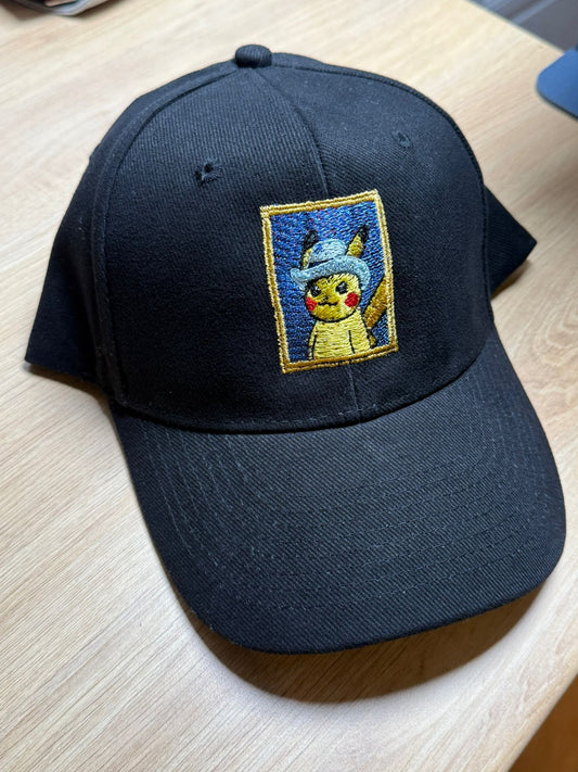 Pikachu Van Gogh Custom - Casquette - Pokemon - Broderie